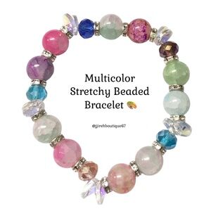 Multicolor Glass Bead Bracelet 🎀